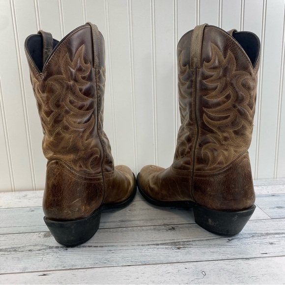 Laredo Men's (68384) 12" All Leather 2” Heel Classic Cowboy Western Boot 11.5EW - Picture 6 of 15